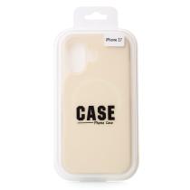 Чехол Liquid Silicone Full с поддержкой MagSafe для iPhone 17 cream