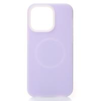 Чехол Liquid Silicone Full с поддержкой MagSafe для iPhone 13 violet