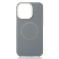 Чехол Liquid Silicone Full с поддержкой MagSafe для iPhone 13 Pro stone gray