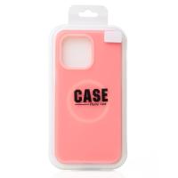 Чехол Liquid Silicone Full с поддержкой MagSafe для iPhone 13 Pro pink