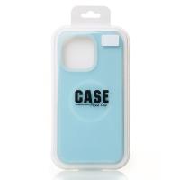 Чехол Liquid Silicone Full с поддержкой MagSafe для iPhone 14 Pro Max blue fog