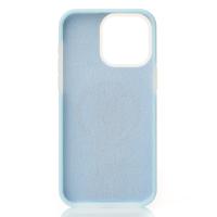 Чехол Liquid Silicone Full с поддержкой MagSafe для iPhone 14 Pro Max blue fog