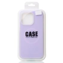 Чехол Liquid Silicone Full с поддержкой MagSafe для iPhone 14 Pro Max violet