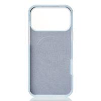 Чехол Liquid Silicone Full с поддержкой MagSafe для iPhone 17 Pro Max blue fog