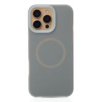 Чехол Liquid Silicone Full с поддержкой MagSafe для iPhone 16 Pro Max stone gray