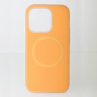 Чехол Liquid Silicone Full с поддержкой MagSafe для iPhone 14 Pro orange