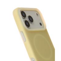 Чехол Liquid Silicone Full с поддержкой MagSafe для iPhone 17 Pro sunglow