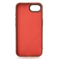 Силиконовый чехол Slim Ring Leather Textured с поддержкой MagSafe для iPhone 16E / iPhone 17E desert titanium