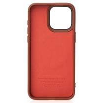 Силіконовий чохол Slim Ring Leather Textured з підтримкою MagSafe для iPhone 13 Pro desert titanium
