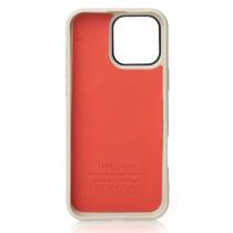 Силіконовий чохол Slim Ring Leather Textured з підтримкою MagSafe для iPhone 16 Pro natural titanium