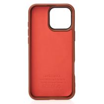 Силіконовий чохол Slim Ring Leather Textured з підтримкою MagSafe для iPhone 16 Pro Max desert titanium
