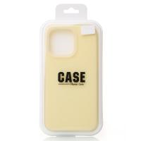 Чехол Liquid Silicone Full с поддержкой MagSafe для iPhone 14 Pro Max sunglow