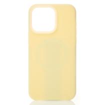 Чехол Liquid Silicone Full с поддержкой MagSafe для iPhone 15 Pro Max sunglow