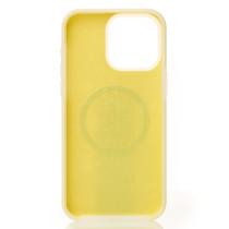 Чехол Liquid Silicone Full с поддержкой MagSafe для iPhone 15 Pro Max sunglow