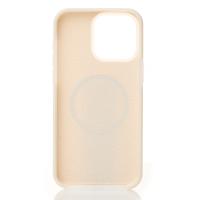 Чехол Liquid Silicone Full с поддержкой MagSafe для iPhone 15 Pro cream