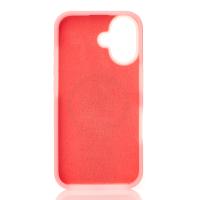Чехол Liquid Silicone Full с поддержкой MagSafe для iPhone 16 pink