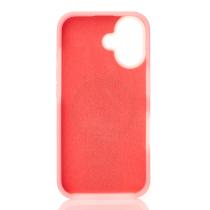 Чехол Liquid Silicone Full с поддержкой MagSafe для iPhone 16 pink
