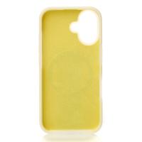 Чехол Liquid Silicone Full с поддержкой MagSafe для iPhone 16 sunglow