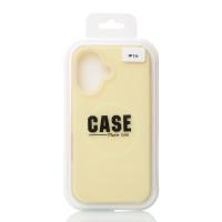 Чехол Liquid Silicone Full с поддержкой MagSafe для iPhone 16 sunglow