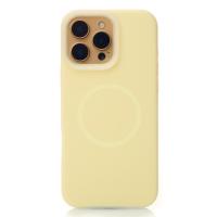 Чехол Liquid Silicone Full с поддержкой MagSafe для iPhone 16 Pro Max sunglow