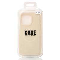 Чехол Liquid Silicone Full с поддержкой MagSafe для iPhone 16 Pro Max cream