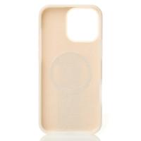 Чехол Liquid Silicone Full с поддержкой MagSafe для iPhone 16 Pro Max cream