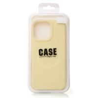 Чехол Liquid Silicone Full с поддержкой MagSafe для iPhone 16 Pro sunglow