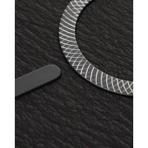 Чехол LUXURY Leather Case с поддержкой MagSafe для iPhone 15 black