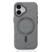 Чехол LUXURY Leather Case с поддержкой MagSafe для iPhone 16 natural titanium