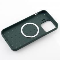 Чохол MagSafe MOSAIC для телефону iPhone 12 Pro Max темно-зелений