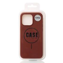 Силиконовый чехол Slim Ring Soft с поддержкой MagSafe для iPhone 15 Pro Max brown