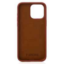 Силиконовый чехол Slim Ring Soft с поддержкой MagSafe для iPhone 15 Pro Max brown