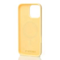 Силиконовый чехол Slim Ring Soft с поддержкой MagSafe для iPhone 16 Pro Max sunglow