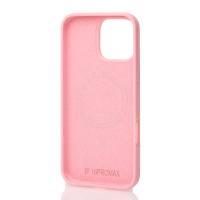 Силиконовый чехол Slim Ring Soft с поддержкой MagSafe для iPhone 16 Pro pink