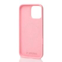 Силиконовый чехол Slim Ring Soft с поддержкой MagSafe для iPhone 16 Pro pink