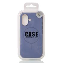 Силиконовый чехол Slim Ring Soft с поддержкой MagSafe для iPhone 16 storm blue
