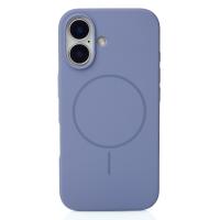 Силиконовый чехол Slim Ring Soft с поддержкой MagSafe для iPhone 16 storm blue