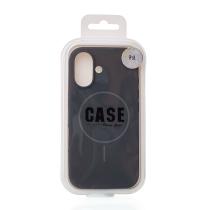 Силиконовый чехол Slim Ring Soft с поддержкой MagSafe для iPhone 16 stone gray