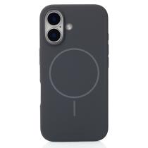 Силиконовый чехол Slim Ring Soft с поддержкой MagSafe для iPhone 16 stone gray