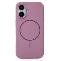 Силиконовый чехол Slim Ring Soft с поддержкой MagSafe для iPhone 16 lavander