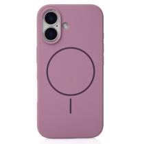 Силиконовый чехол Slim Ring Soft с поддержкой MagSafe для iPhone 16 lavander