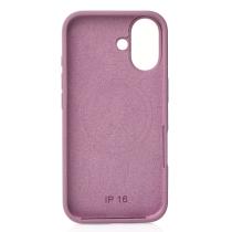 Силиконовый чехол Slim Ring Soft с поддержкой MagSafe для iPhone 16 lavander