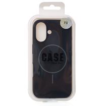 Силиконовый чехол Slim Ring Soft с поддержкой MagSafe для iPhone 16 black