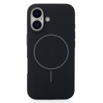Силиконовый чехол Slim Ring Soft с поддержкой MagSafe для iPhone 16 black