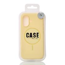 Силиконовый чехол Slim Ring Soft с поддержкой MagSafe для iPhone 16 sunglow