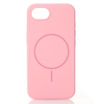Силиконовый чехол Slim Ring Soft с поддержкой MagSafe для iPhone 16E / iPhone 17E pink