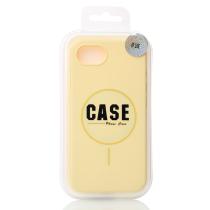 Силиконовый чехол Slim Ring Soft с поддержкой MagSafe для iPhone 16E / iPhone 17E sunglow