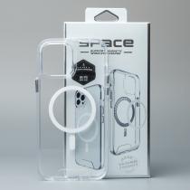 Чехол SPACE CASE с поддержкой MagSafe для iPhone 15 прозрачный