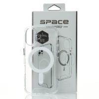 Чехол SPACE CASE с поддержкой MagSafe для iPhone 16 прозрачный