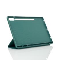 Чохол зі штучної шкіри SmartCover для планшета Samsung Galaxy Tab S10 Ultra темно-зелений
